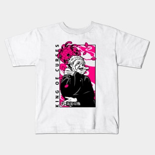 anime curse flowers Kids T-Shirt